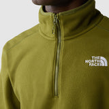 THE NORTH FACE MEN'S 100 GLACIER 1/4 ZIP FLEECE