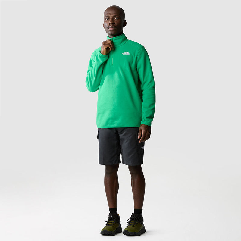 THE NORTH FACE MEN'S 100 GLACIER 1/4 ZIP FLEECE